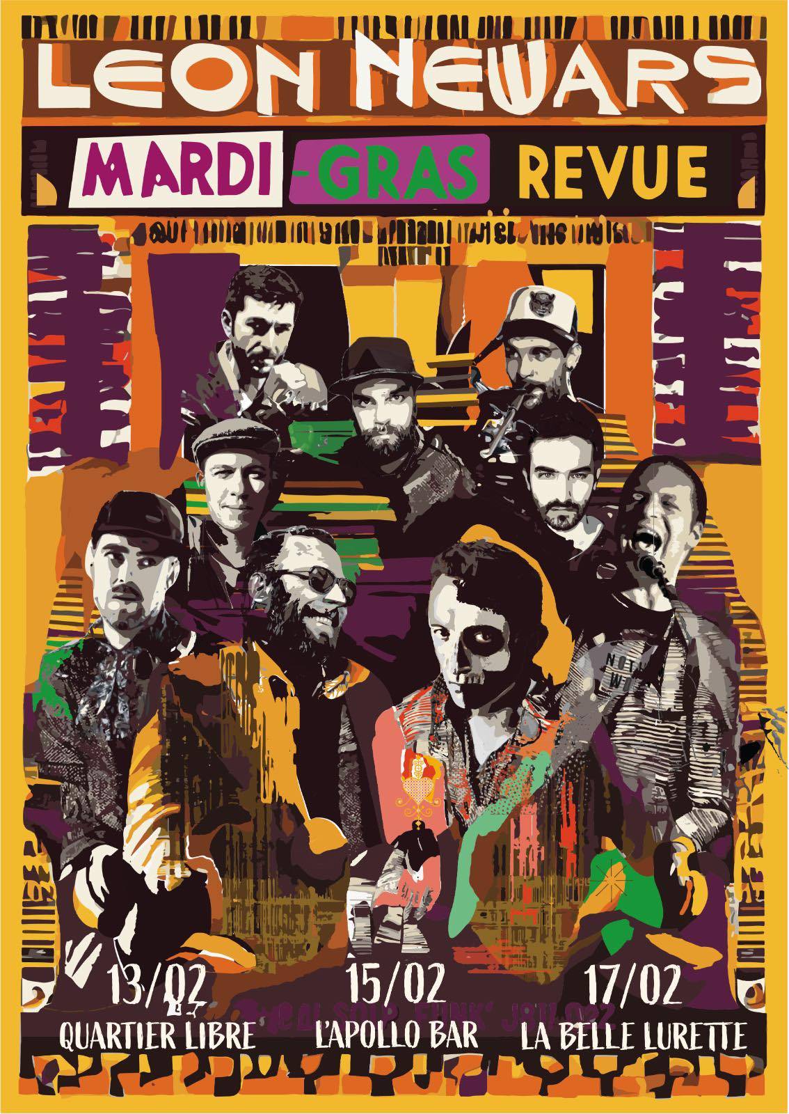 Leon Newars Mardi-Gras Revue {New Orleans} @Quartier Libre