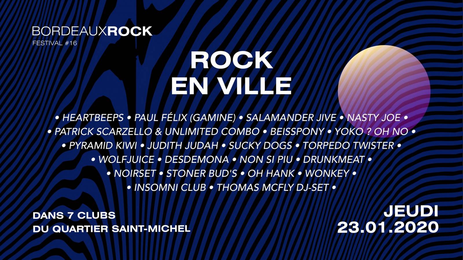Rock en ville - Festival Bordeaux Rock #16 Quartier Libre