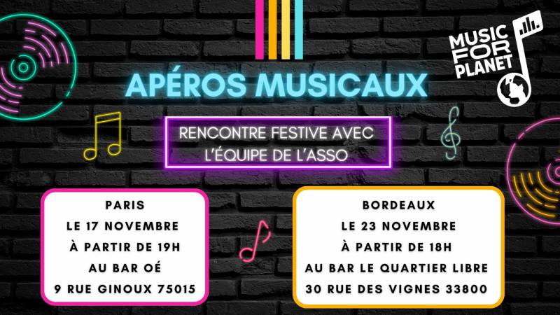 Apéros Musicaux Music For Planet @Quartier Libre